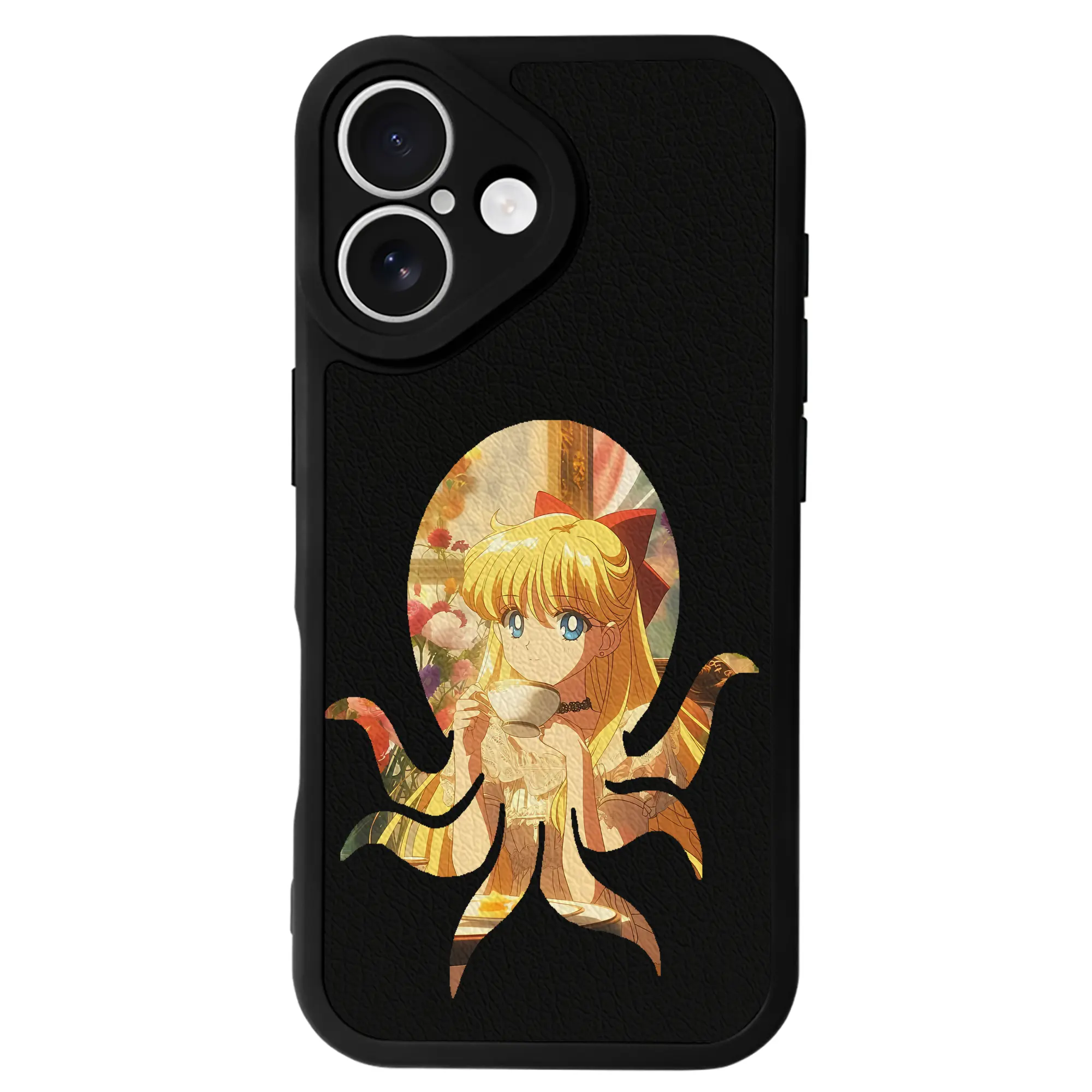 美少女戦士セーラームーン グッズ 愛野 美奈子 - IPhone 16シリーズ対応 ・ シリコンスマホケース ・ レザー調 ・ 高精度フィット ・ 耐衝撃 ・ ワイヤレス充電対応 ・ 精密カット